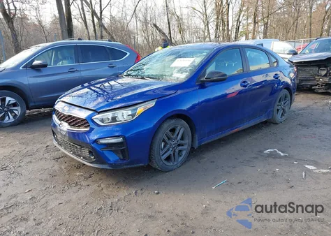 2021 Kia Forte Gt-Line из США, поврежденный, VIN 3KPF34AD2ME365349